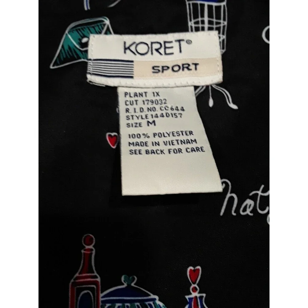 Vintage  Jacket Graphic, , 1980’s Koret Sport Black Zip Up Windbreaker - Picture 7 of 7